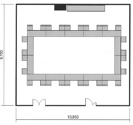 302会議室（ロの字形式例）