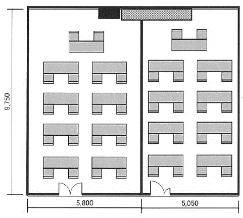 302会議室AB（スクール形式例）