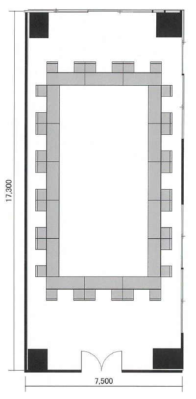 501会議室（ロの字形式例）