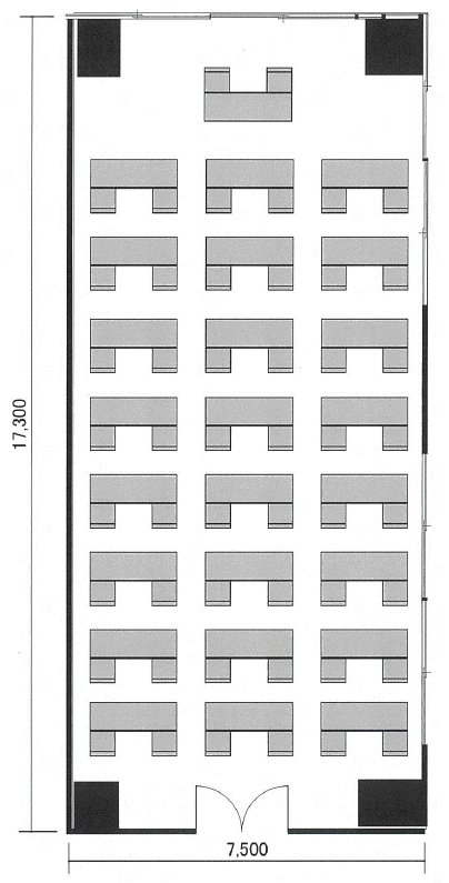 501会議室（スクール形式例）