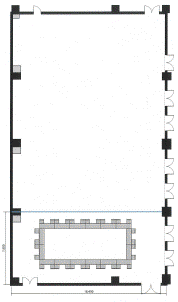 ホール会議室C（ロの字形式例）