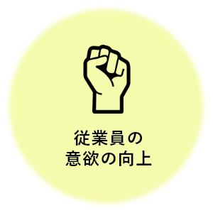 従業員の意欲の向上